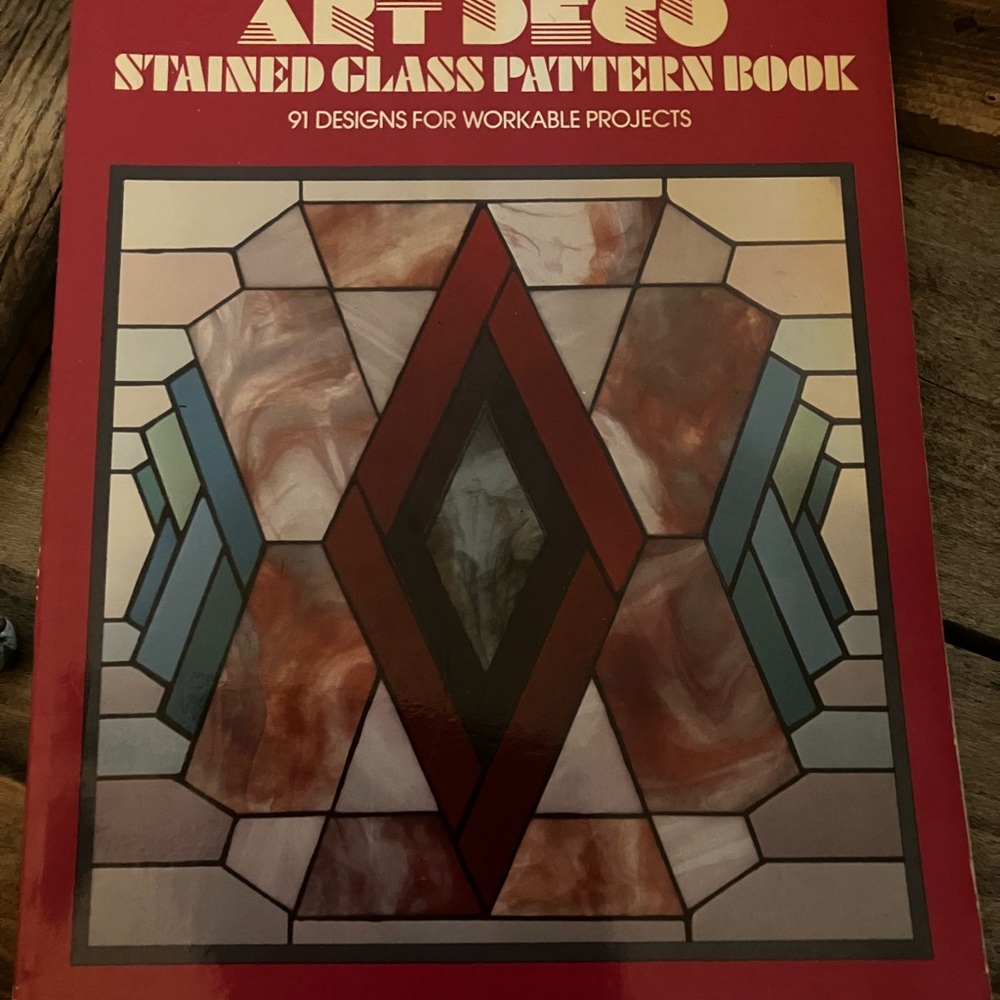Art Deco Stained Glass Pattern Book - Multicolor